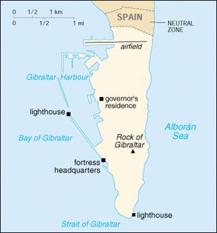 mappa gibilterra gibraltar map plano gibraltar