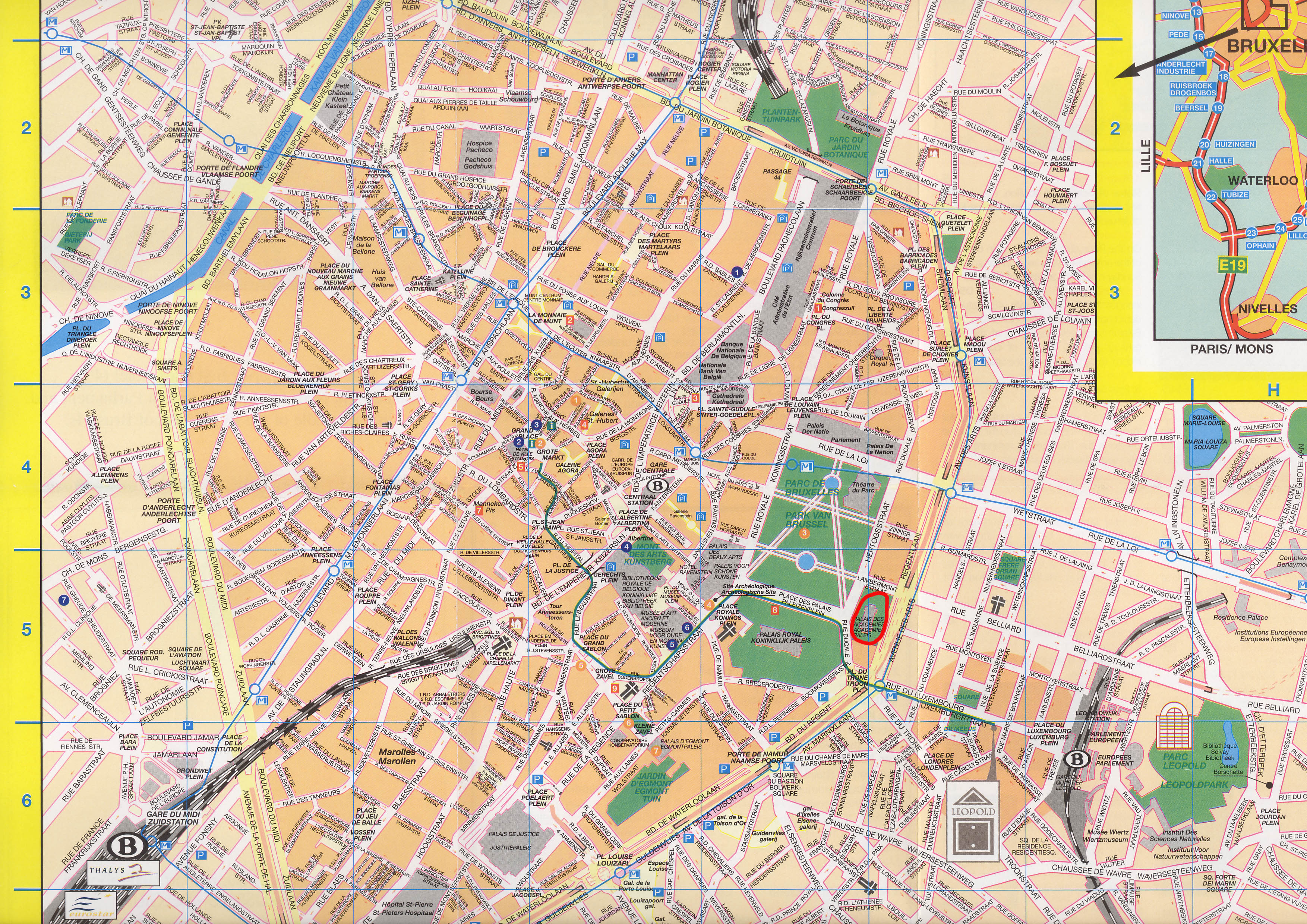 Map of brussels