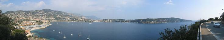 vista di villefrance sur mer