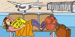 sleeping in airports.gif